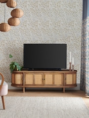 Clarke and Clarke Cane and Mango Wood Aspley TV Unit - Image 1 of 8