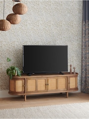 Clarke and Clarke Cane and Mango Wood Aspley TV Unit - Image 3 of 8