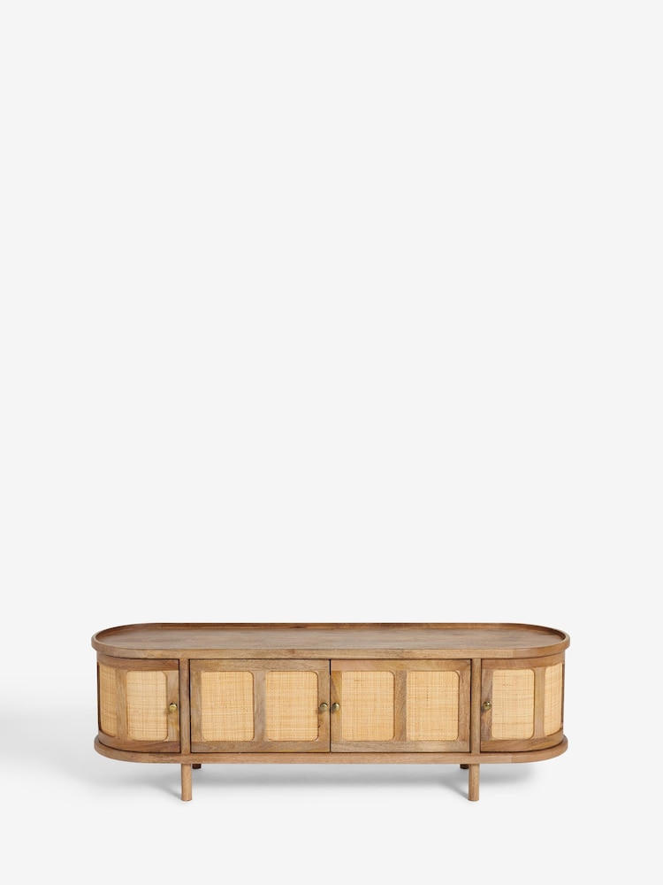 Clarke and Clarke Cane and Mango Wood Aspley TV Unit - Image 8 of 8