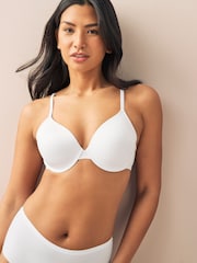 White 2 Pack Light Pad Full Cup Smoothing Ultimate Comfort T-Shirt Bra A-E - Image 3 of 8