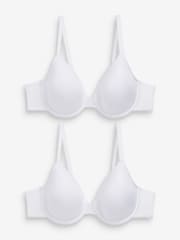 White 2 Pack Light Pad Full Cup Smoothing Ultimate Comfort T-Shirt Bra A-E - Image 7 of 8