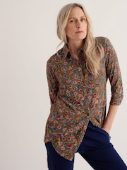 Seasalt Cornwall Green 3/4 Dove Plant Tunic - Image 3 of 5
