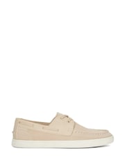 Dune London Cream Blaizerss Knit Boat Shoes - Image 1 of 6