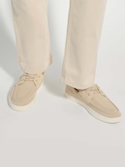 Dune London Cream Blaizerss Knit Boat Shoes - Image 6 of 6