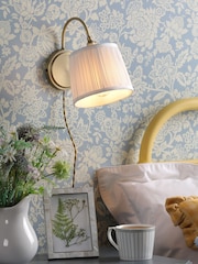 Laura Ashley Brass Hemsley Wall Light - Image 1 of 6