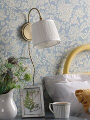 Laura Ashley Brass Hemsley Wall Light - Image 2 of 6