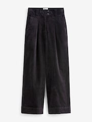 Charcoal Grey Premium Cord Wide Leg Trousers - Image 6 of 10