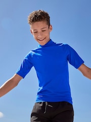 Cobalt Blue Short Sleeve Sunsafe Rash Vest (1.5-16yrs) - Image 1 of 8