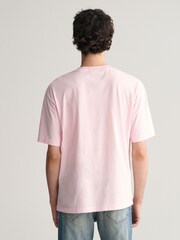 GANT Pink 100% Cotton Washed Graphic T-Shirt - Image 2 of 6
