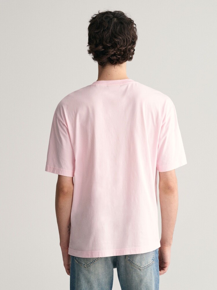 GANT Pink 100% Cotton Washed Graphic T-Shirt - Image 2 of 6