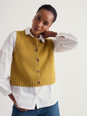Seasalt Cornwall Yellow Derwenn Vest - Image 3 of 5