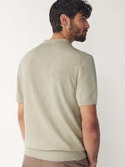 GANT Green Cotton Flamme Polo Shirt - Image 3 of 6