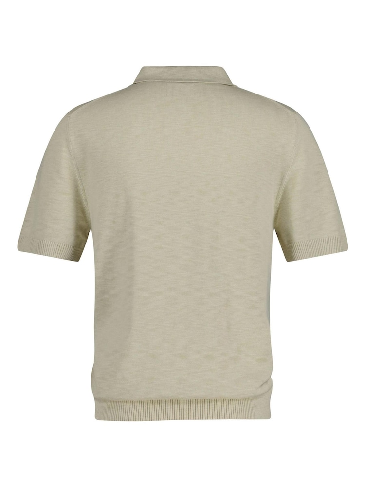 GANT Green Cotton Flamme Polo Shirt - Image 6 of 6