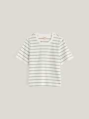 Seasalt Cornwall Green Copseland Stripe T-Shirt - Image 4 of 5
