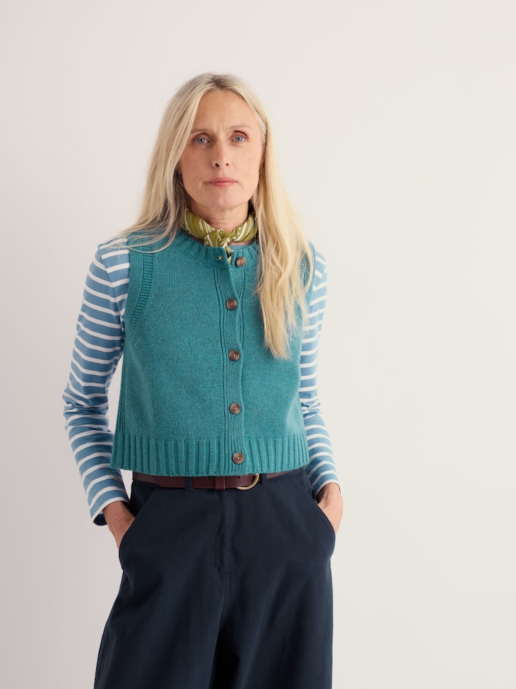 Seasalt Cornwall Blue Derwenn Vest - Image 2 of 5