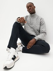 Grey Quilted Sweatshirt Hoodie - Image 2 of 8