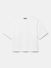 Biały - Mint Velvet Printed Cotton T-Shirt - Obraz 6 z 7