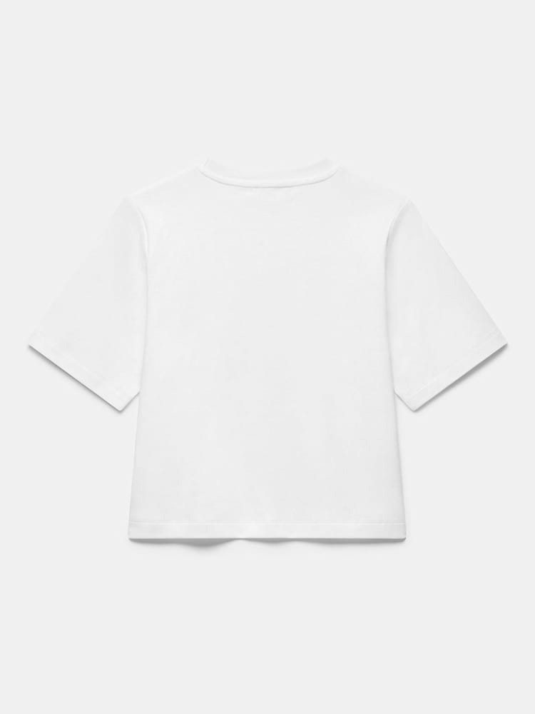 Biały - Mint Velvet Printed Cotton T-Shirt - Obraz 7 z 7 Biały - Mint Velvet Printed Cotton T-Shirt - Obraz 7 z 7