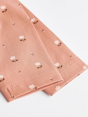 Rust Brown/Cream Baby Long Sleeve Tops 4 Pack - Image 6 of 7