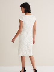 Phase Eight Cream Layton Tapework Dress - Image 2 of 6