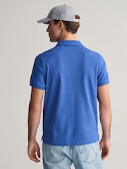 GANT Light Blue Regular 100% Cotton Shield Polo Shirt - Image 2 of 5