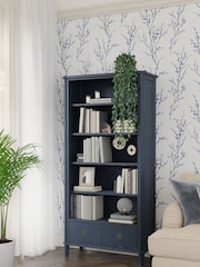 Laura Ashley Dusky Seaspray Henshaw 2 Drawer Single Bookcase - Image 1 of 6