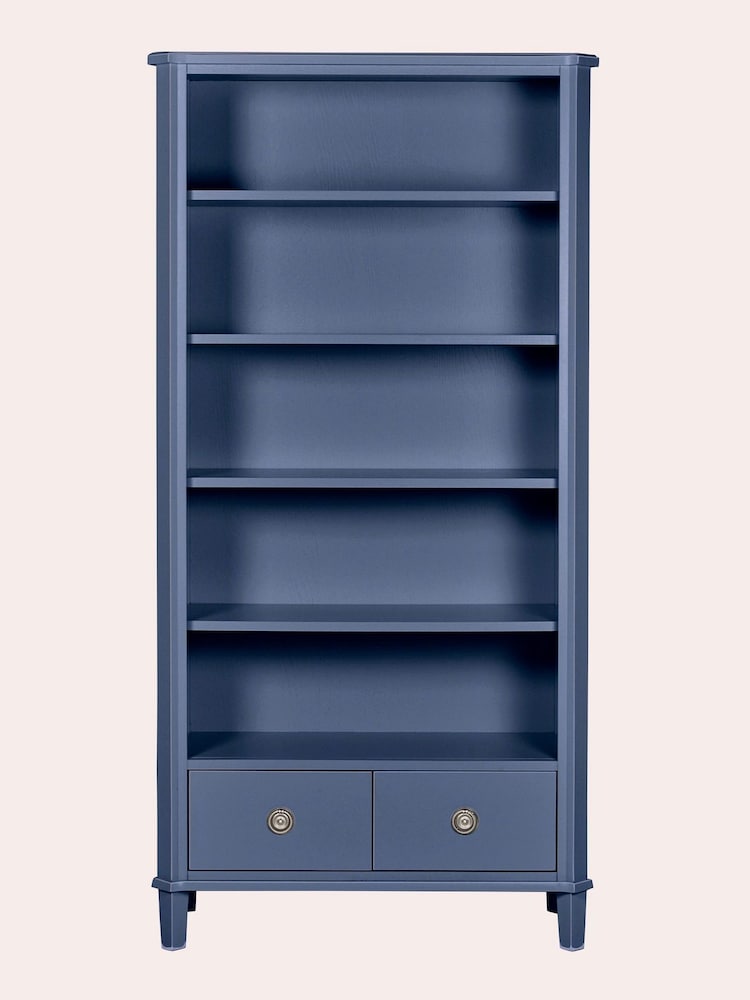Laura Ashley Dusky Seaspray Henshaw 2 Drawer Single Bookcase - Image 2 of 6