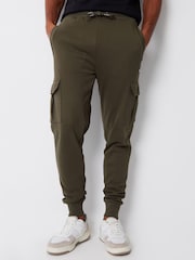 Threadbare Green Cargo Style Joggers - Image 1 of 4