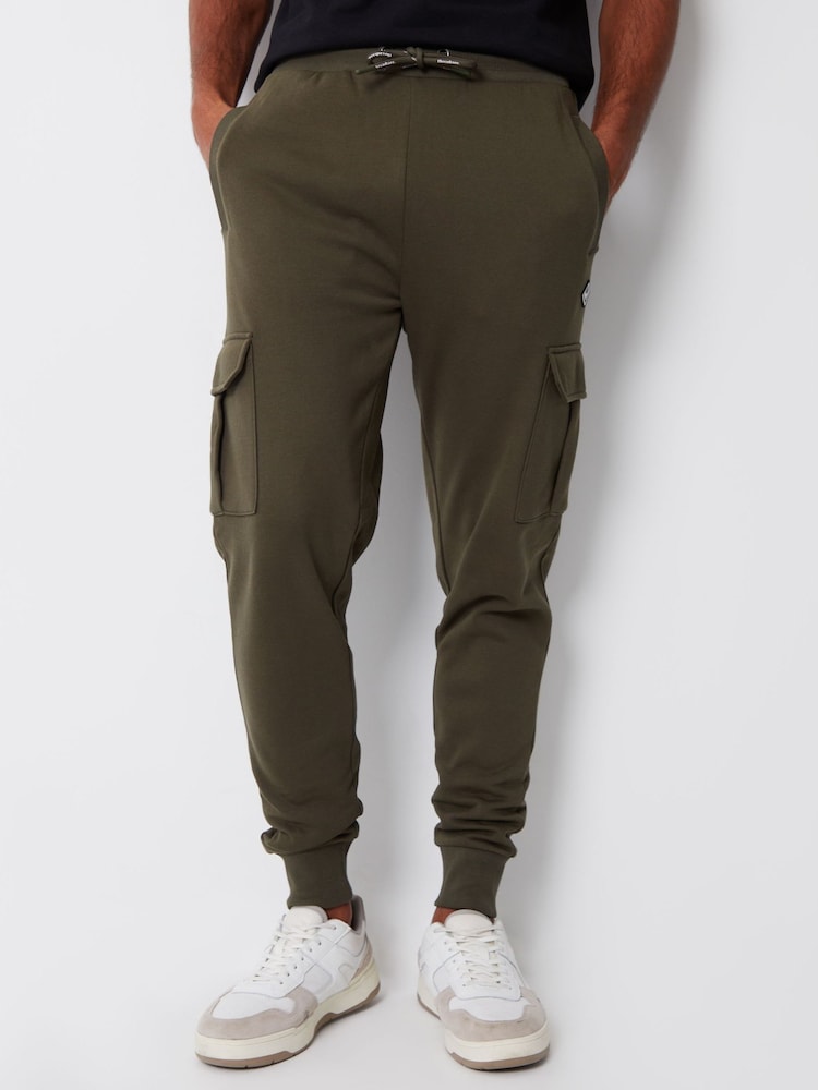 Threadbare Green Cargo Style Joggers - Image 1 of 4