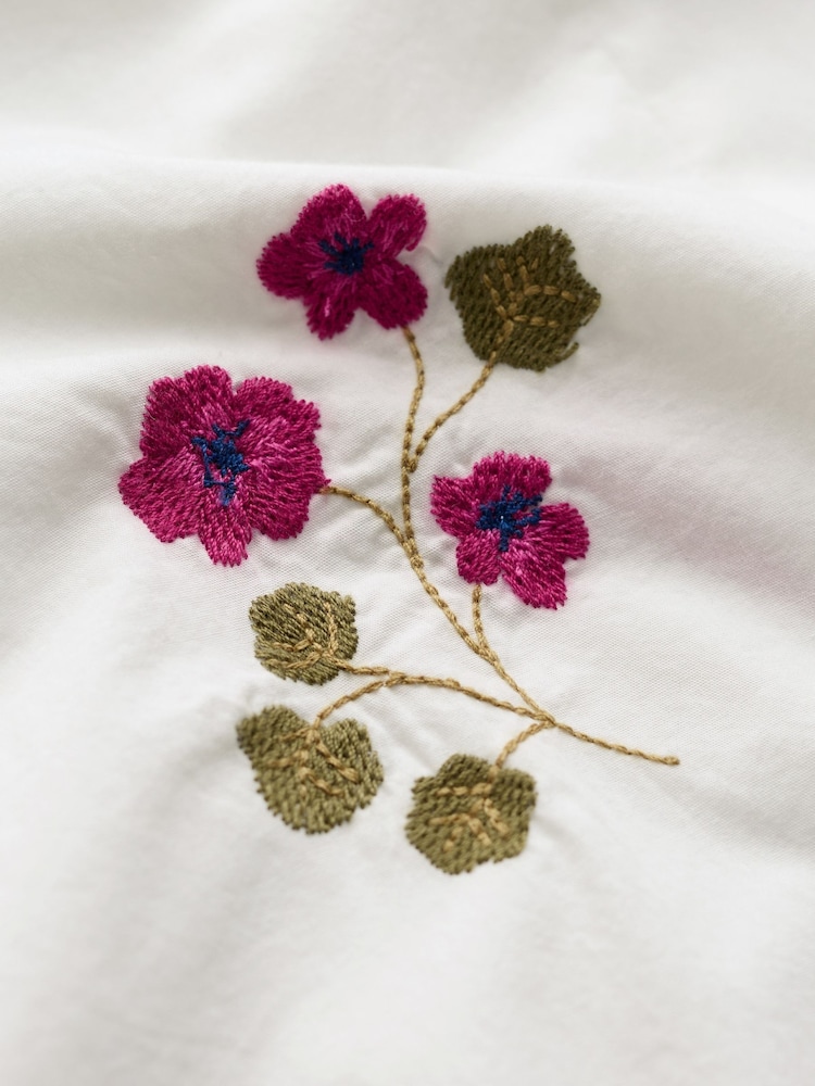 Seasalt Cornwall White Grace Embroidered Top - Image 5 of 5