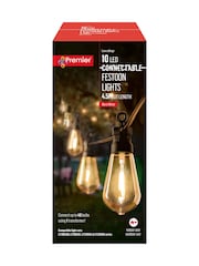 Premier Decorations Ltd Garden 10 Warm White Connectable Lights - Image 3 of 3