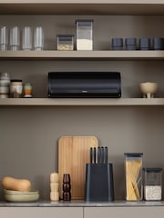 Brabantia Matt Black Roll Top Bread Bin - Image 4 of 6
