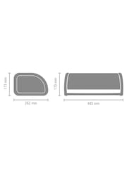 Brabantia Matt Black Roll Top Bread Bin - Image 5 of 6