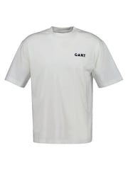 GANT White 100% Cotton Back Logo Graphic T-Shirt - Image 5 of 6
