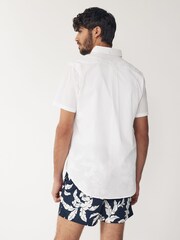 GANT Blue Palm Print Swim Shorts - Image 2 of 6