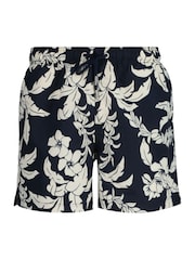 GANT Blue Palm Print Swim Shorts - Image 5 of 6