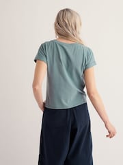 Seasalt Cornwall Blue Porthzennor T-Shirt - Image 3 of 5