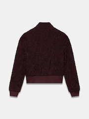 Mint Velvet Red Embroidered Lace Bomber Jacket - Image 8 of 8