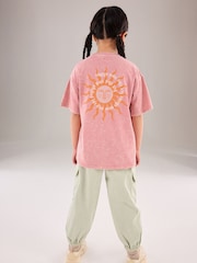 Pink Oversized Graphic T-Shirt (3-16yrs) - Image 1 of 7