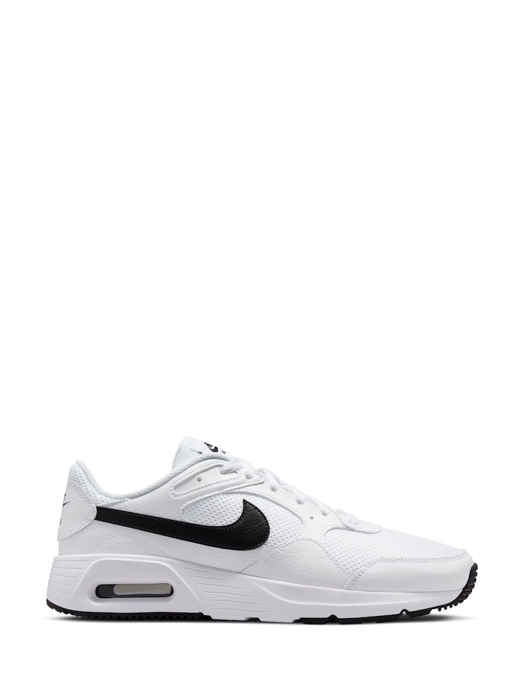 Nike White/Black Air Max SC Trainers - Image 1 of 10