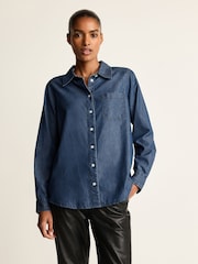 Dark Blue Denim Shirt - Image 3 of 7