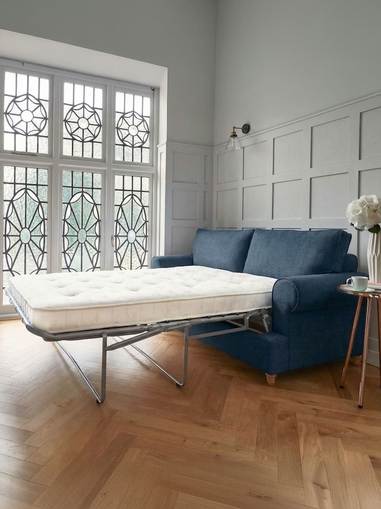 Willow & Hall Prussian Blue Buttermere Sofa Bed - Image 5 of 5 Willow & Hall Prussian Blue Buttermere Sofa Bed - Image 5 of 5