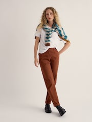 Seasalt Cornwall Brown Waterdance Trousers - Image 1 of 5