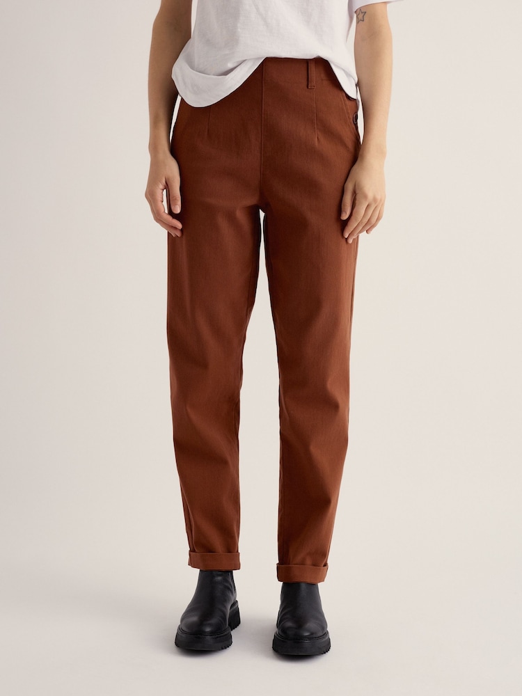 Seasalt Cornwall Brown Waterdance Trousers - Image 2 of 5 Seasalt Cornwall Brown Waterdance Trousers - Image 2 of 5