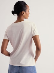 Seasalt Cornwall White Printing Ink T-Shirt - Image 4 of 5