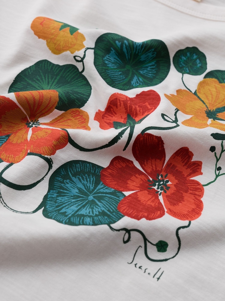Seasalt Cornwall White Printing Ink T-Shirt - Image 5 of 5