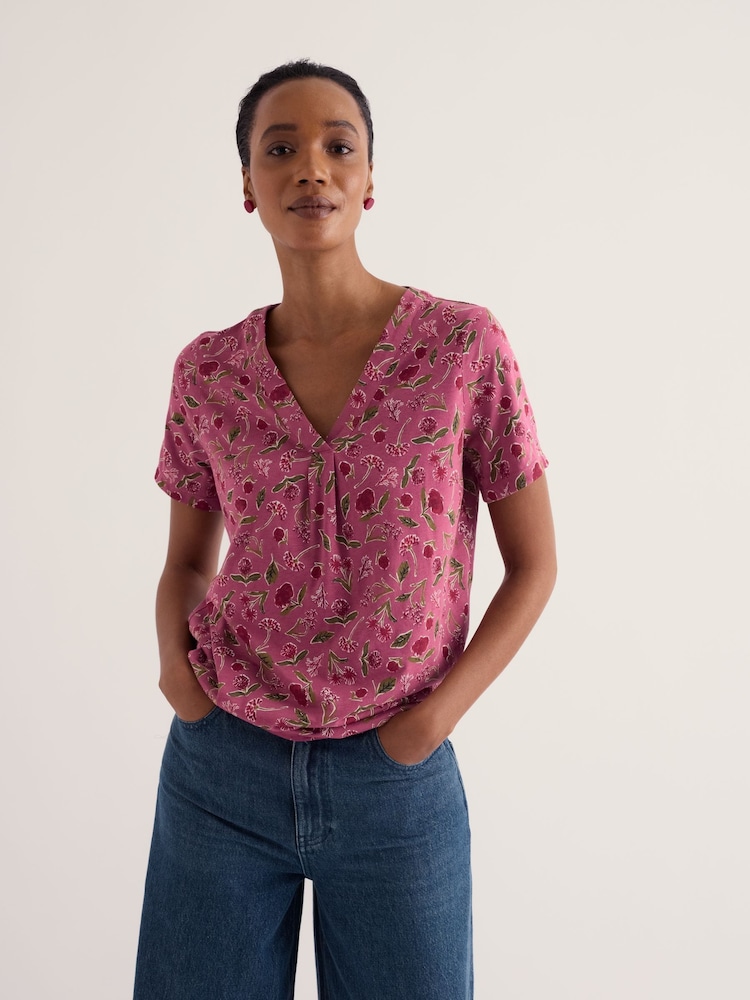 Seasalt Cornwall Pink Barnoon Top - Image 1 of 5