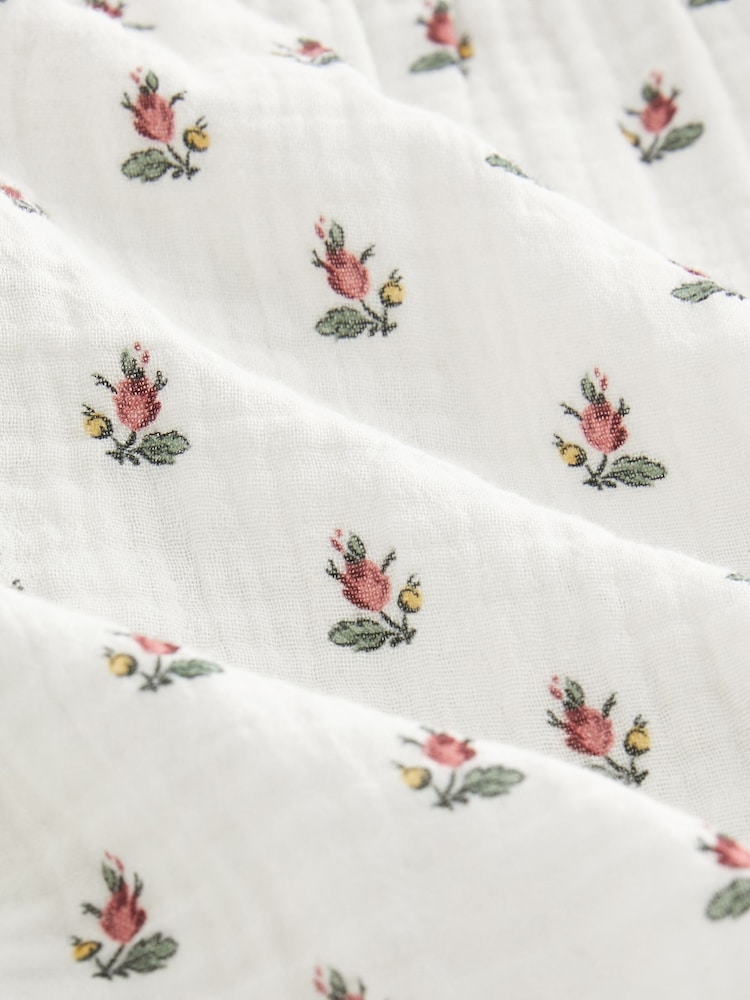 Laura Ashley White Aylesmore Sprig Crinkle 100% Cotton Cami And Shorts Set - Image 10 of 10 Laura Ashley White Aylesmore Sprig Crinkle 100% Cotton Cami And Shorts Set - Image 10 of 10