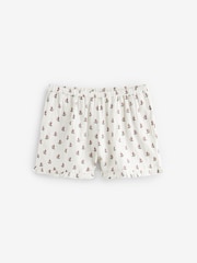 Laura Ashley White Aylesmore Sprig Crinkle 100% Cotton Cami And Shorts Set - Image 9 of 10