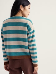 Seasalt Cornwall Blue Pinwell Cardigan - Image 4 of 5